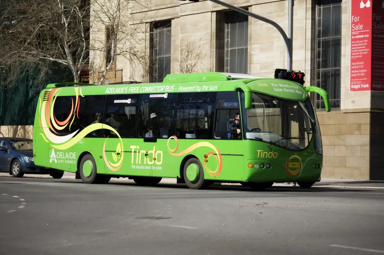 The Tindo buses are powered by solar energy and can travel up to 200 km before they have to be charged again — CTR Photos / Shutterstock