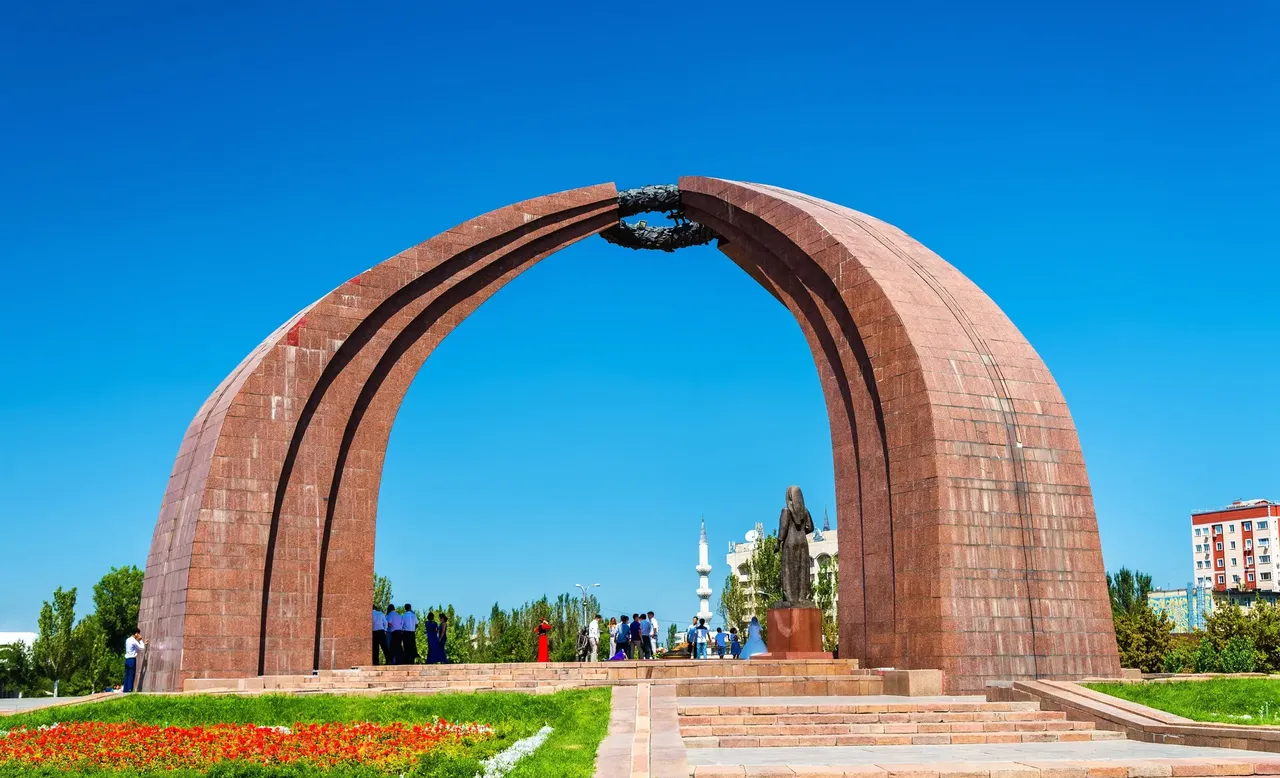 The monument in the Victory square commemorates the Red Army’s heroic victory in the World War II — Shutterstock