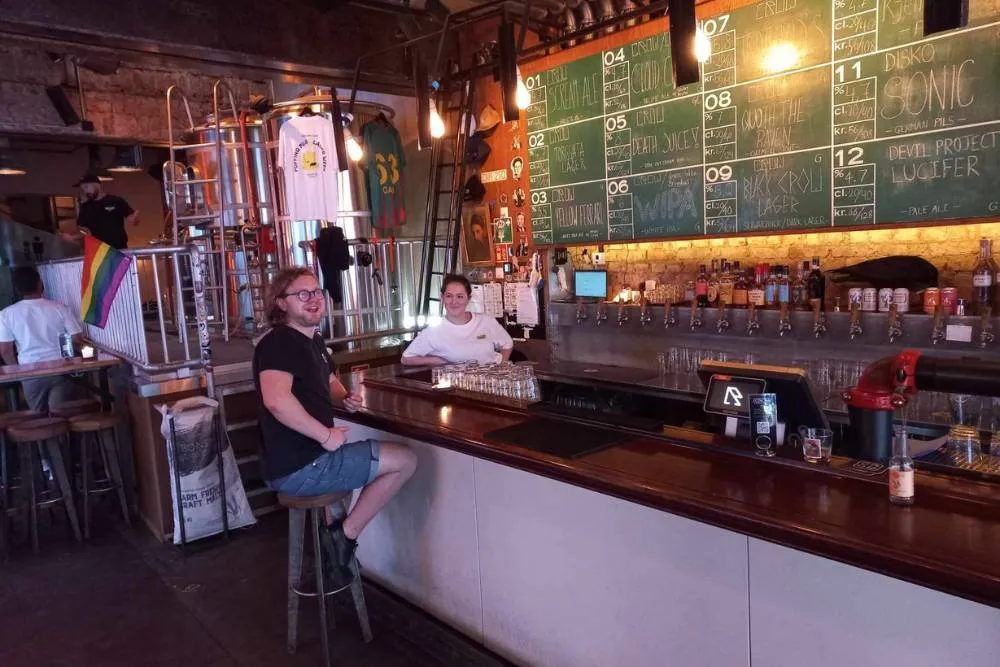 Person at Crow Bar pub — David Szmidt