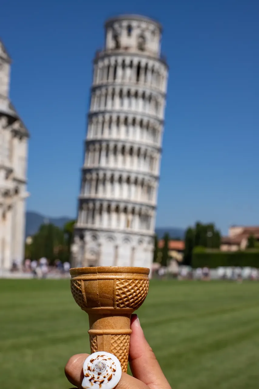 Leaning tower of Pisa visualized in an ice cream cone — iStock