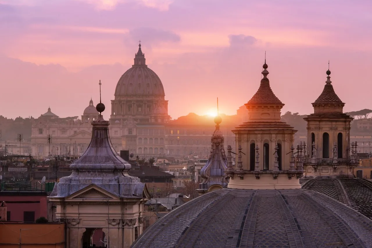 St Peter’s Basilica, from the Pincio