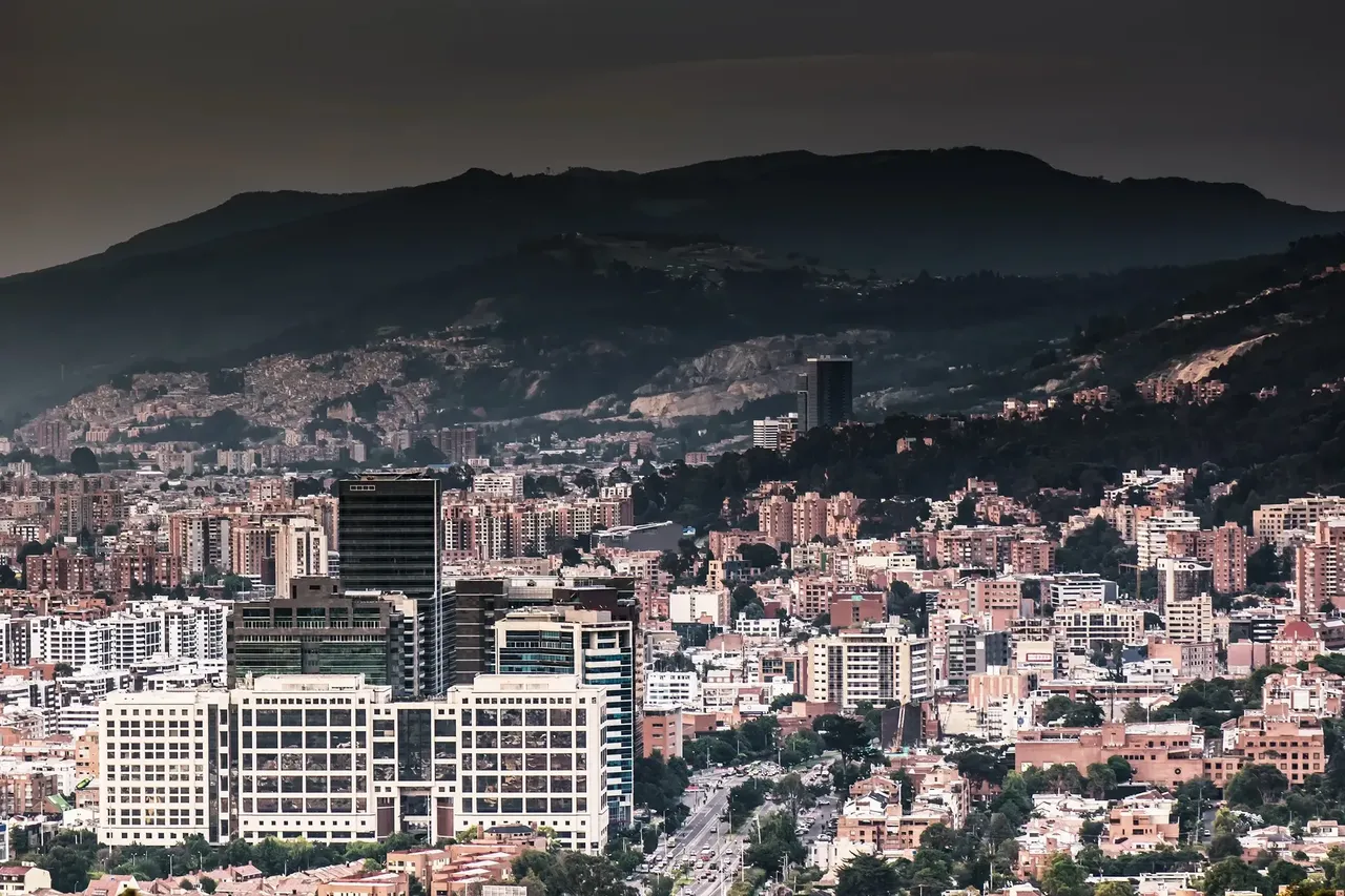 The mountains surrounding Bogota are rarely visible due to air pollution — Shutterstock
