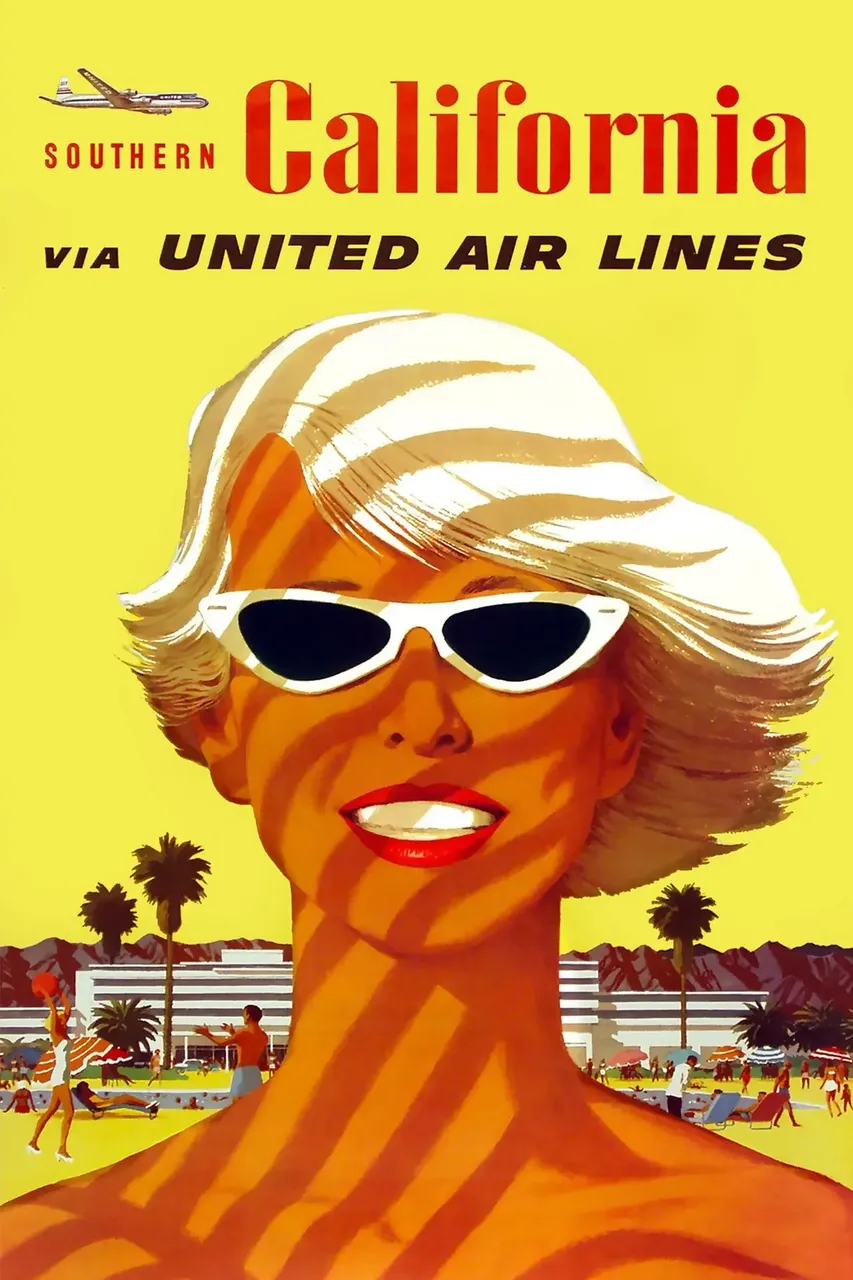 When flying became widespread in the 1960’s, United aired a commercial with housewives urging their hubbies to take them somewhere special — United Airlines selling