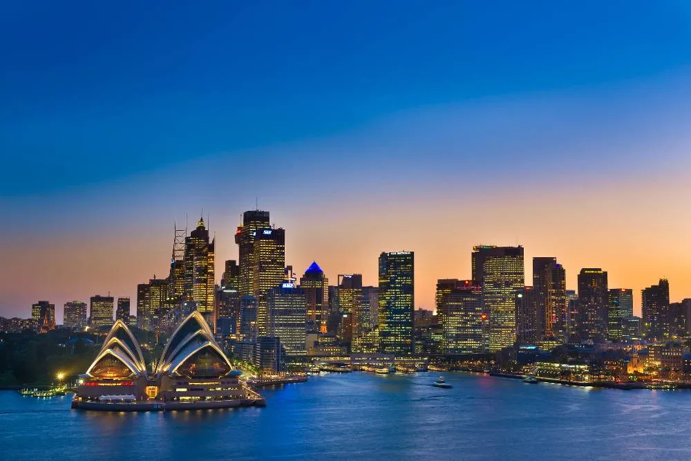 Opera din Sydney și peisajul orașului