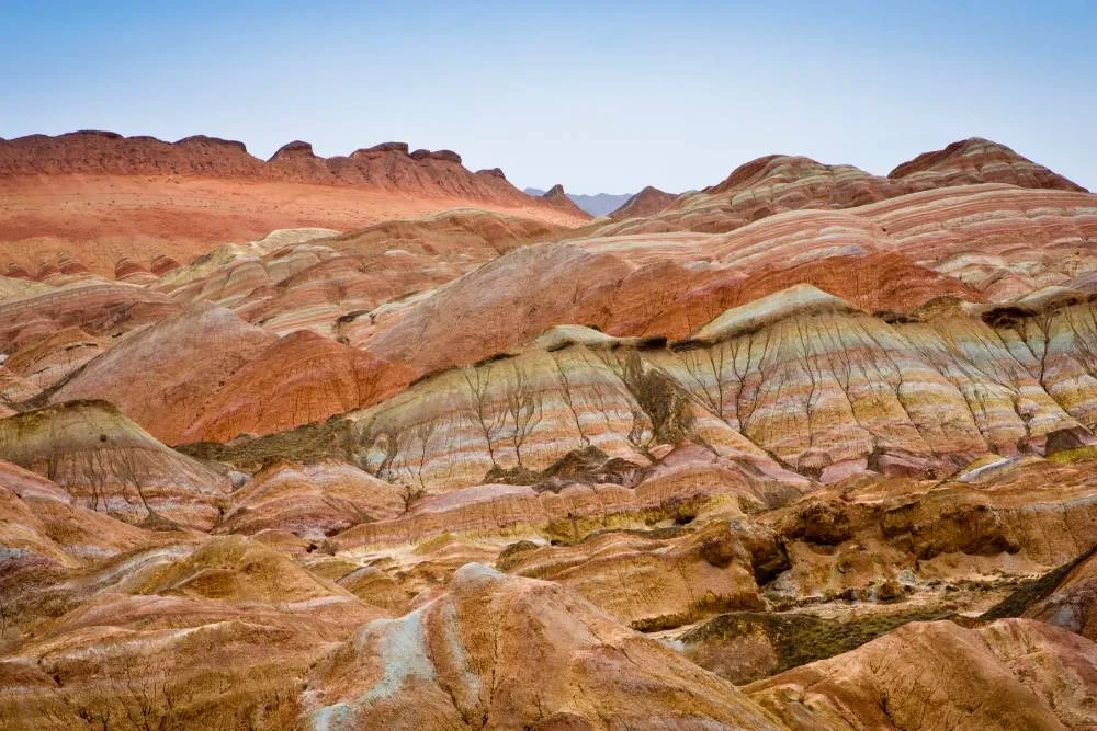A Zhangye Danxia Nemzeti Park színes hegyei - Getty Images