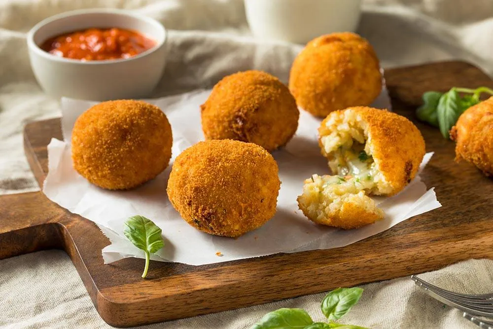 Arancini se nejlépe podávají teplé