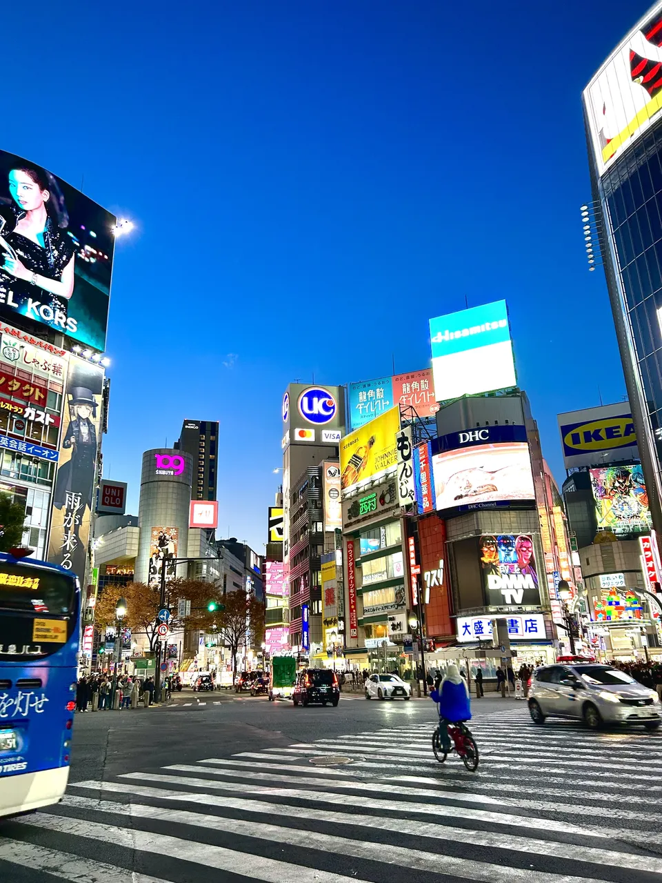 Tokyo’s Shibuya Crossing at night
