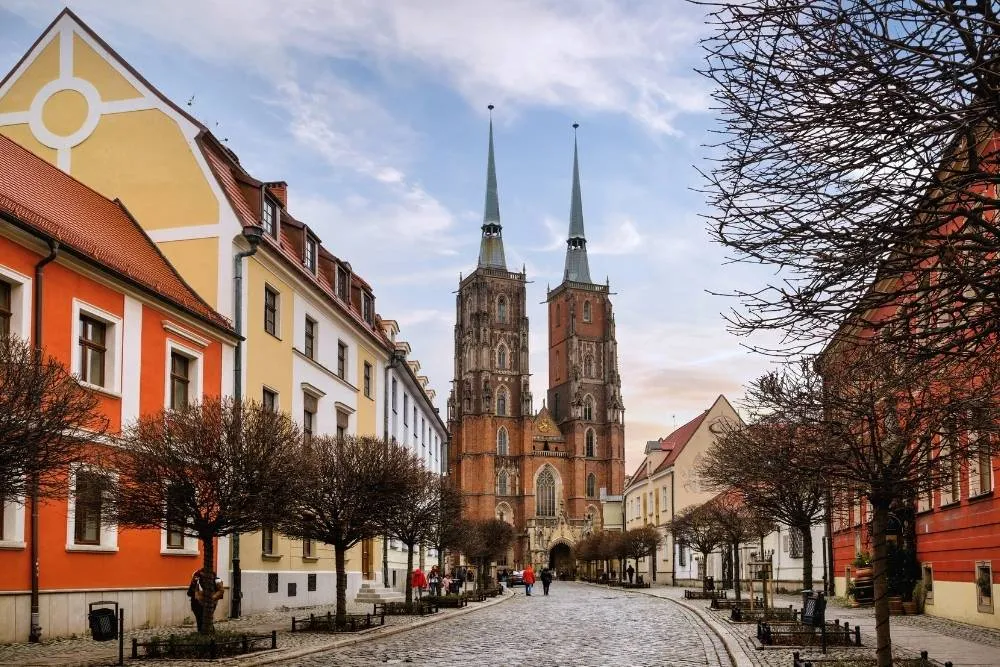 A wrocławi székesegyház utcai látképe - Getty Images