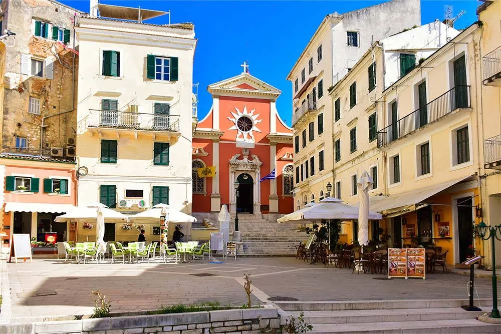Corfu Town square