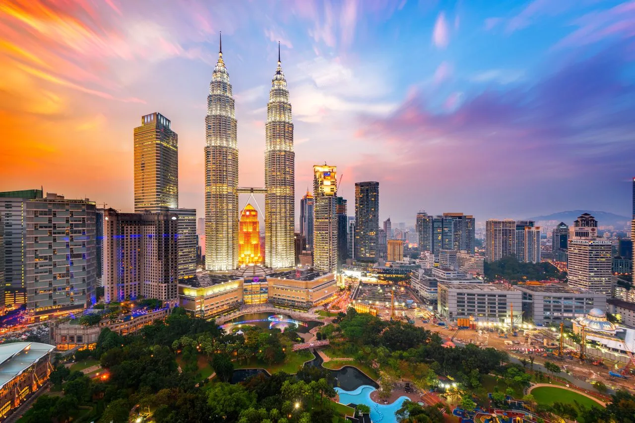 Petronas Towers in Kuala Lumpur, Malaysia