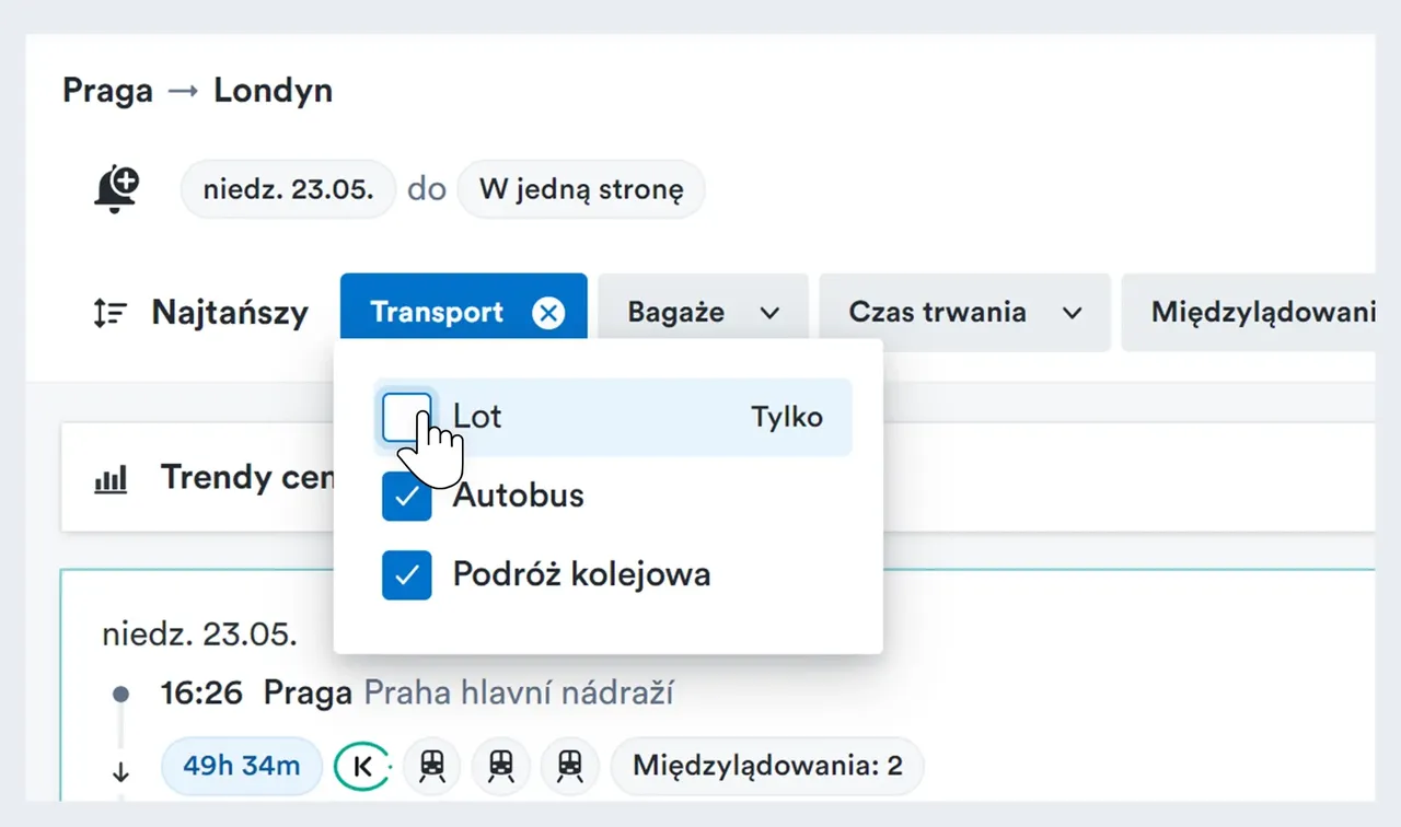 Dzięki naszym zaawansowanym filtrom wyszukiwania dostosujesz każdy szczegół podróży do swoich potrzeb