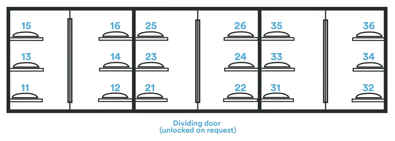 Sleeper train bed diagram — Kiwi.com