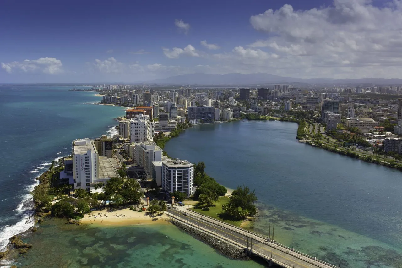 San Juan, Puerto Rico, beach, high-rise buildings