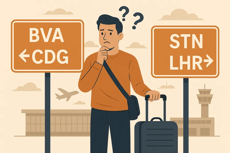 Airport Mix-Ups: Avoiding the BVA vs CDG and STN vs LHR Confusion