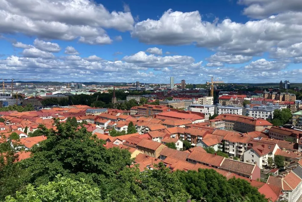 View over rooftops of Gothenburg from Skansen Kronan — Hana Leakey
