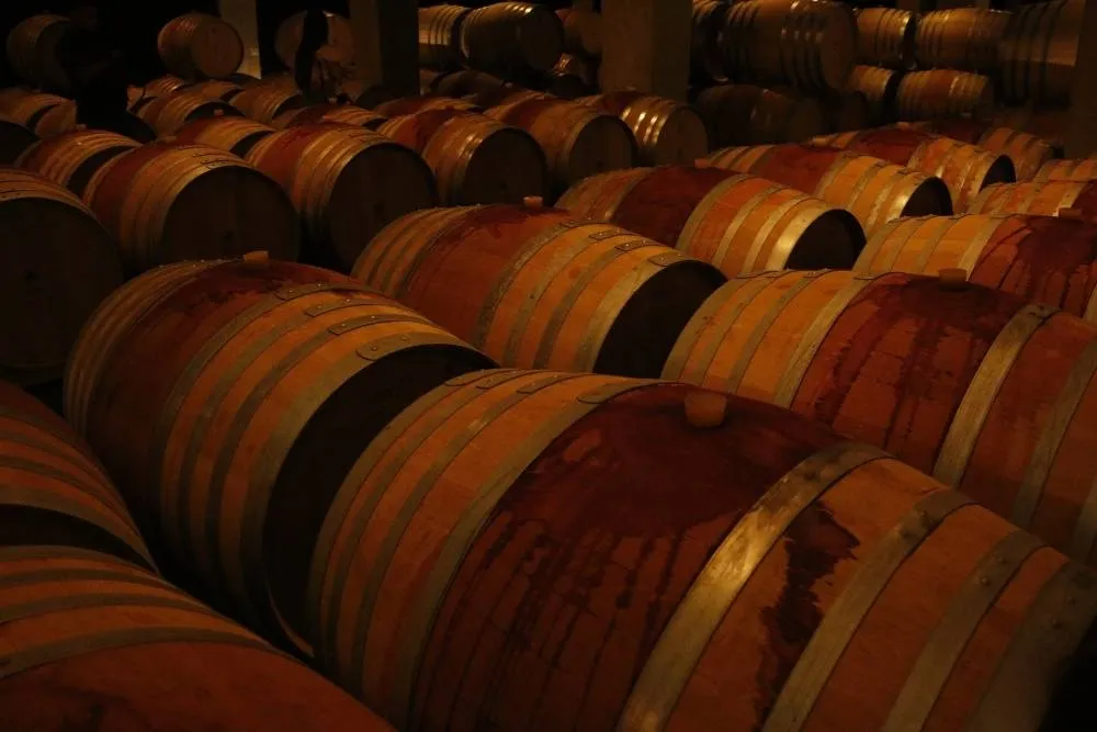 Ixsir wine barrels in Lebanon — Shutterstock