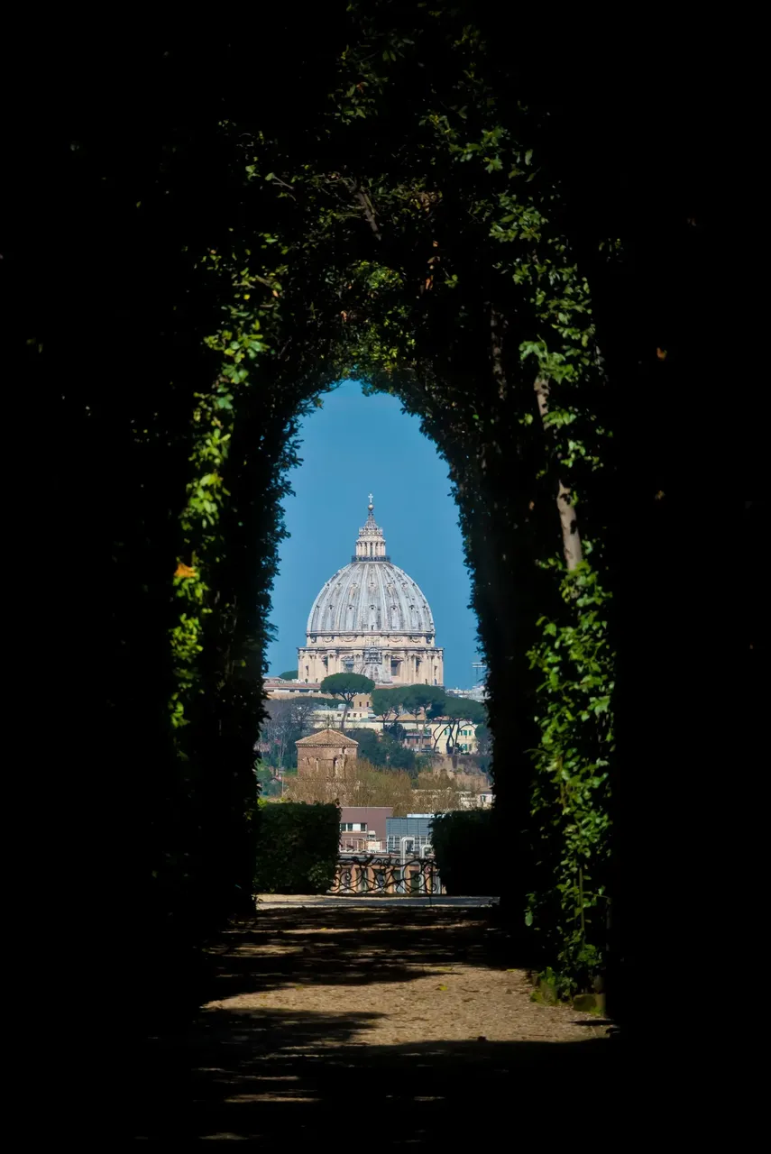 Keyhole view of St. Peter’s Basilica — Shutterstock