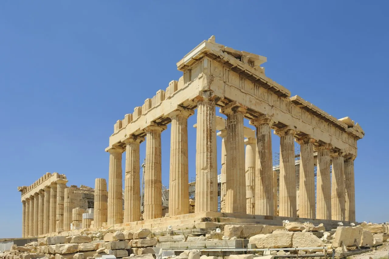 View of Acropolis and Parthenon, Athens, Greece