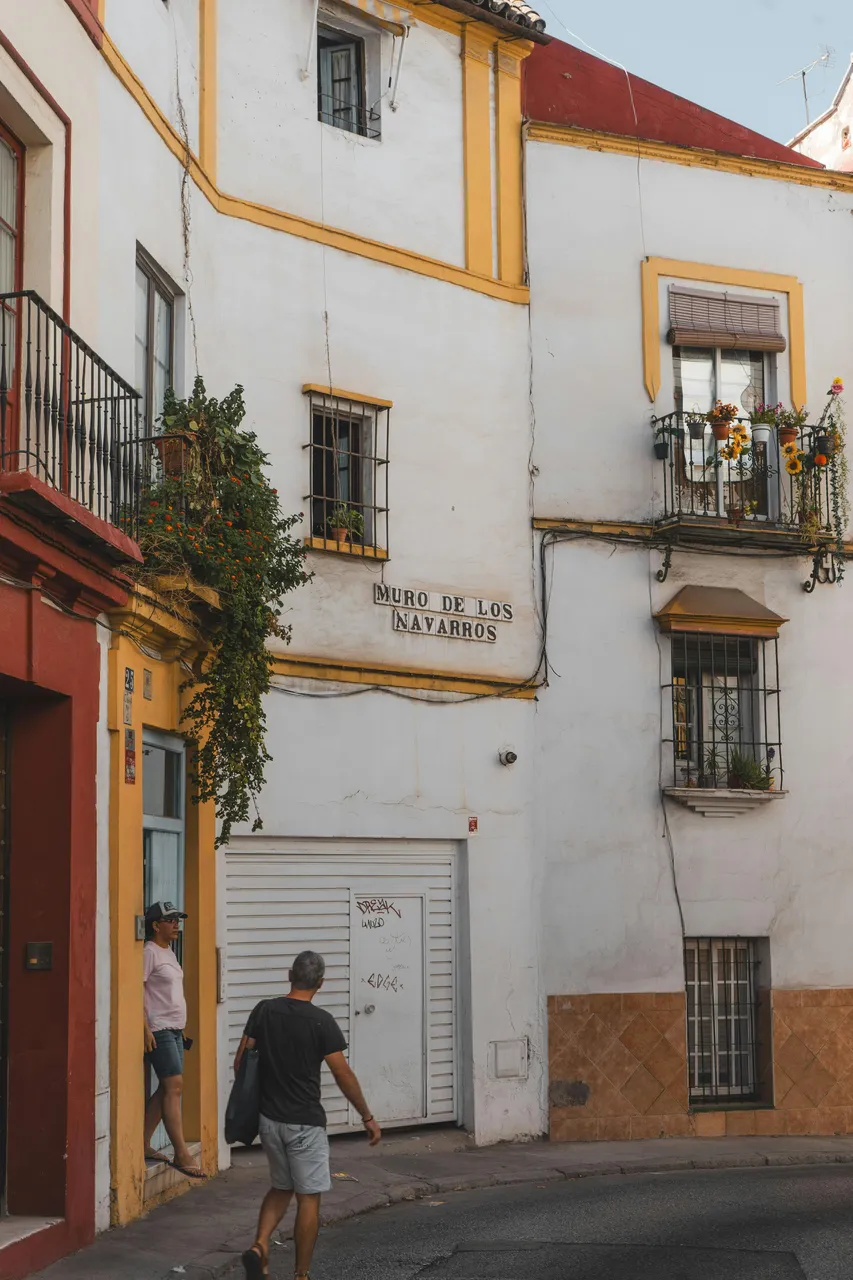 People walking through the jewish quarter in Seville