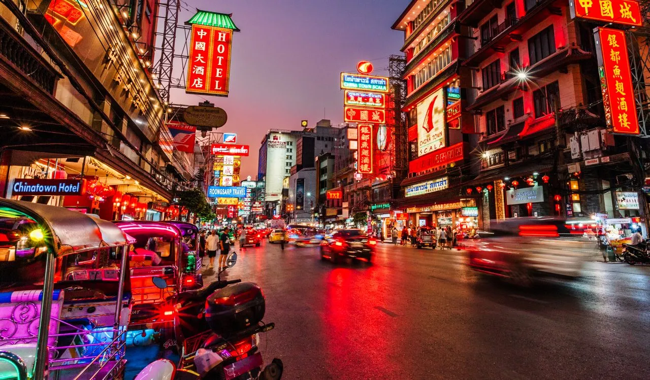 Dusk in Chinatown