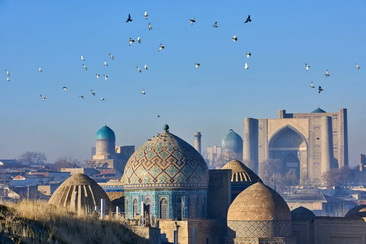 Aerial view of Samarkand