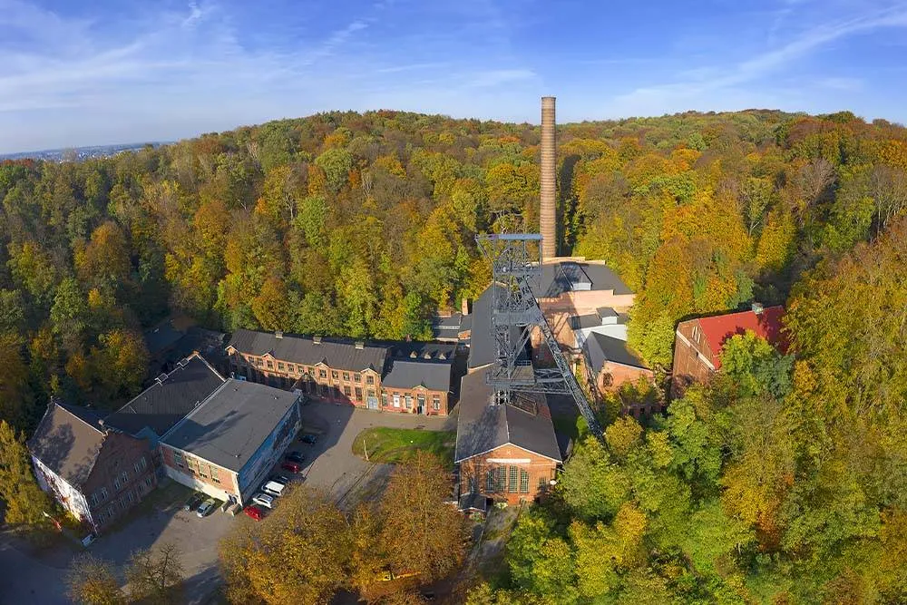 Landek Park Mining Museum from above