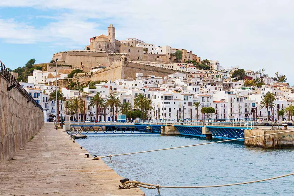 The town of Ibiza is a nice place to wander around