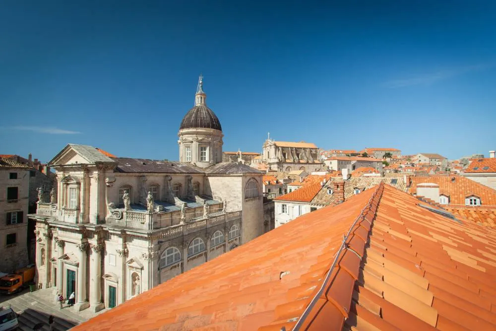 Rooftop shot of Roman Catholic Diocese of Dubrovnik — Getty Images