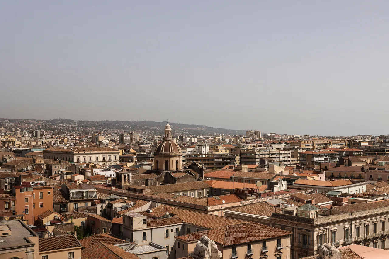 aerial view of Catania