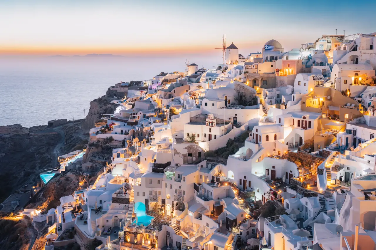 The village of Oia in Santorini Island