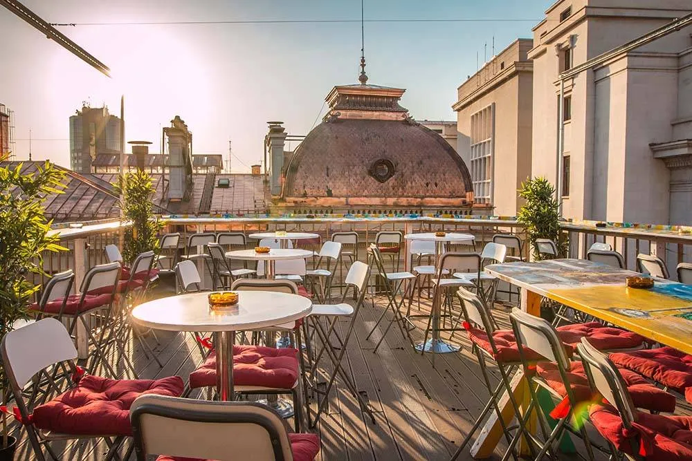 Deck bar in Bucharest Romania