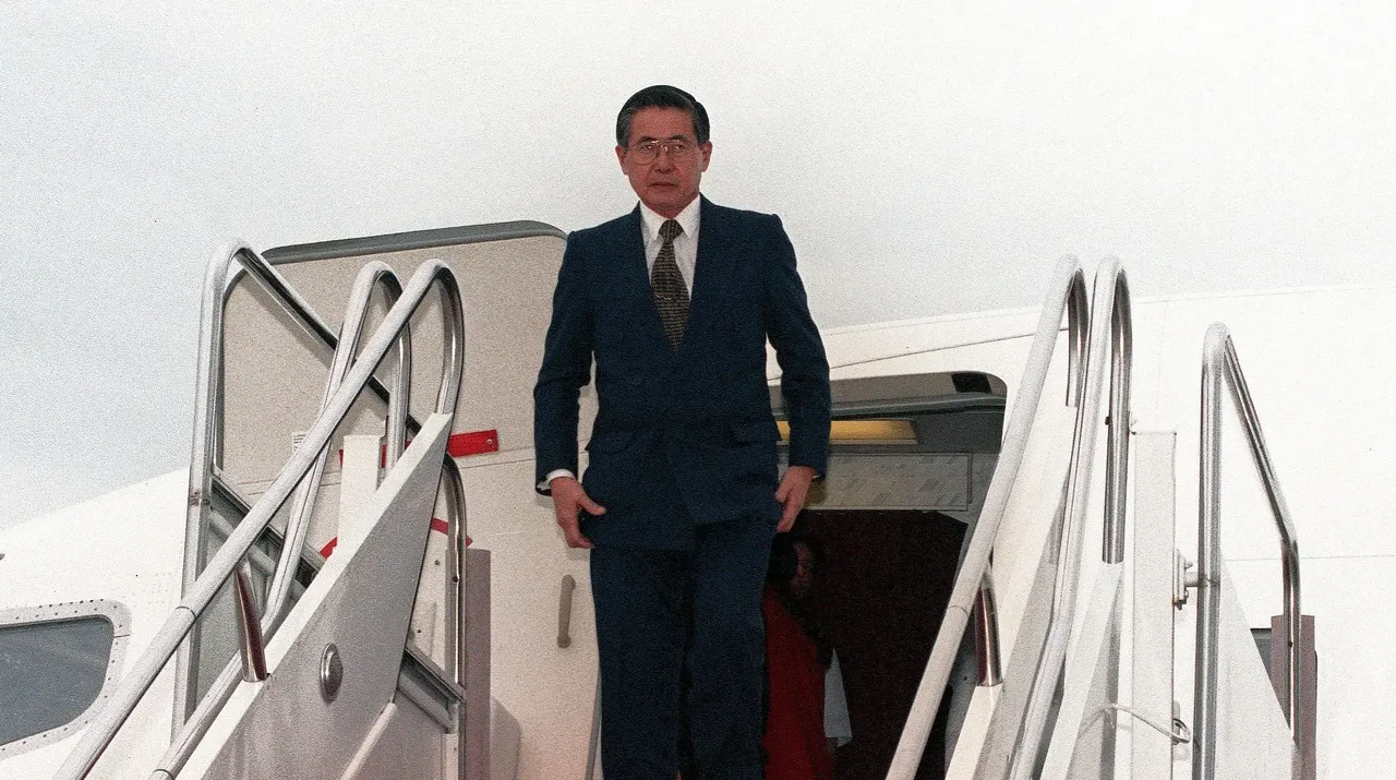 In November 2000, Peruvian president Alberto Fujimori resigned from the government and fled into self-imposed exile — Staff Sergeant Karen L. Sanders, United States Air Force Peru national obsession football joy hope