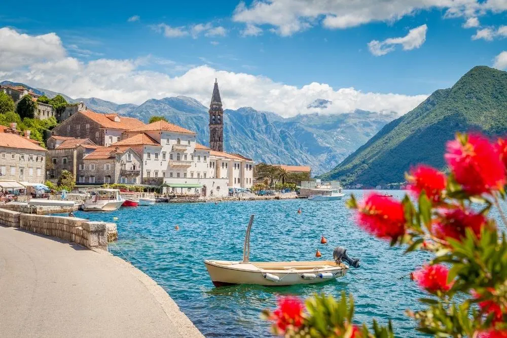 View of Bay of Kotor in Montenegro — Shutterstock