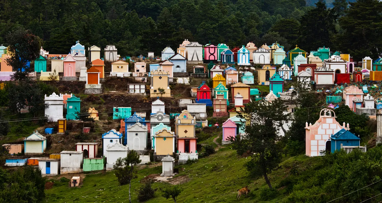 The colorful Cemetery in Chichicastenango, Guatemala