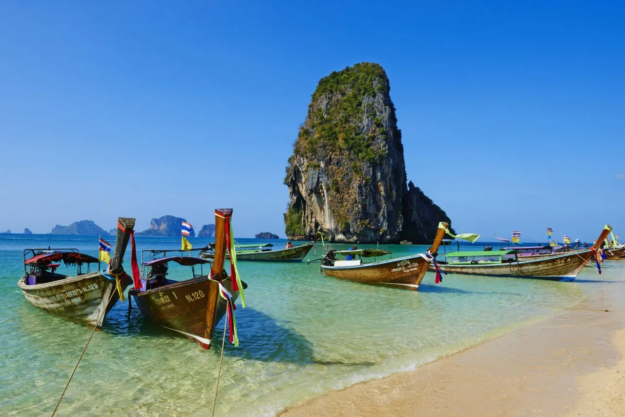 Thailand, Railay beach, Hat Tham Phra Nang beach