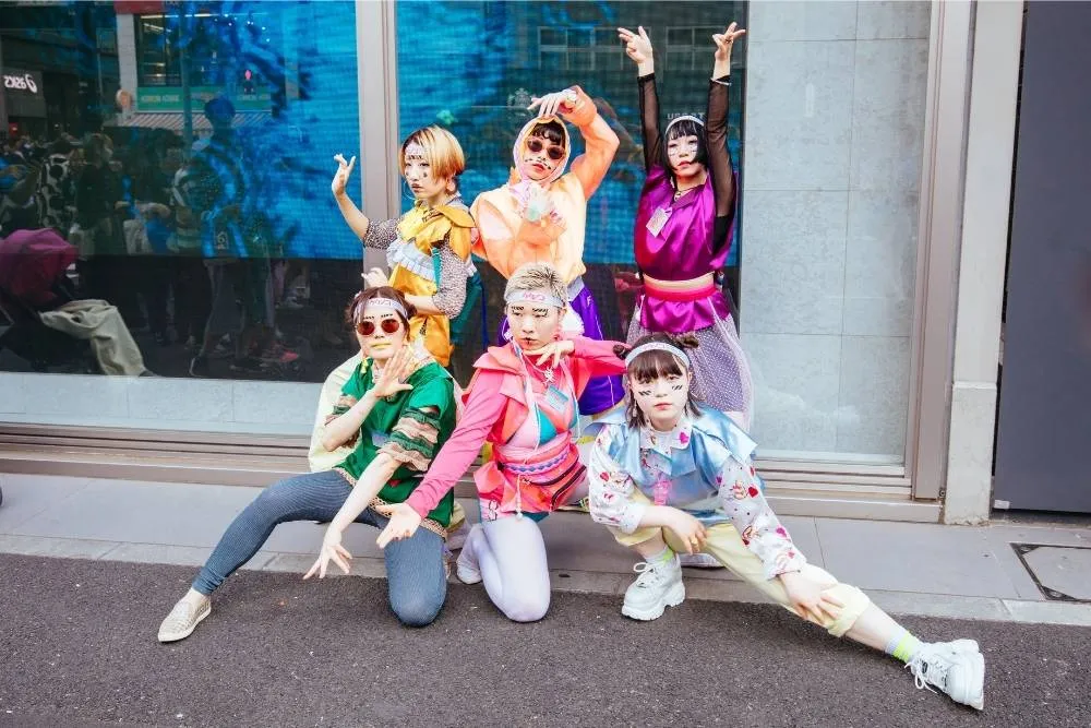 People in colorful clothing in Harajuku — Shutterstock