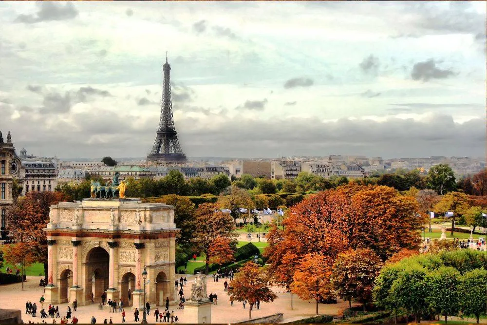 Paris in autumn.