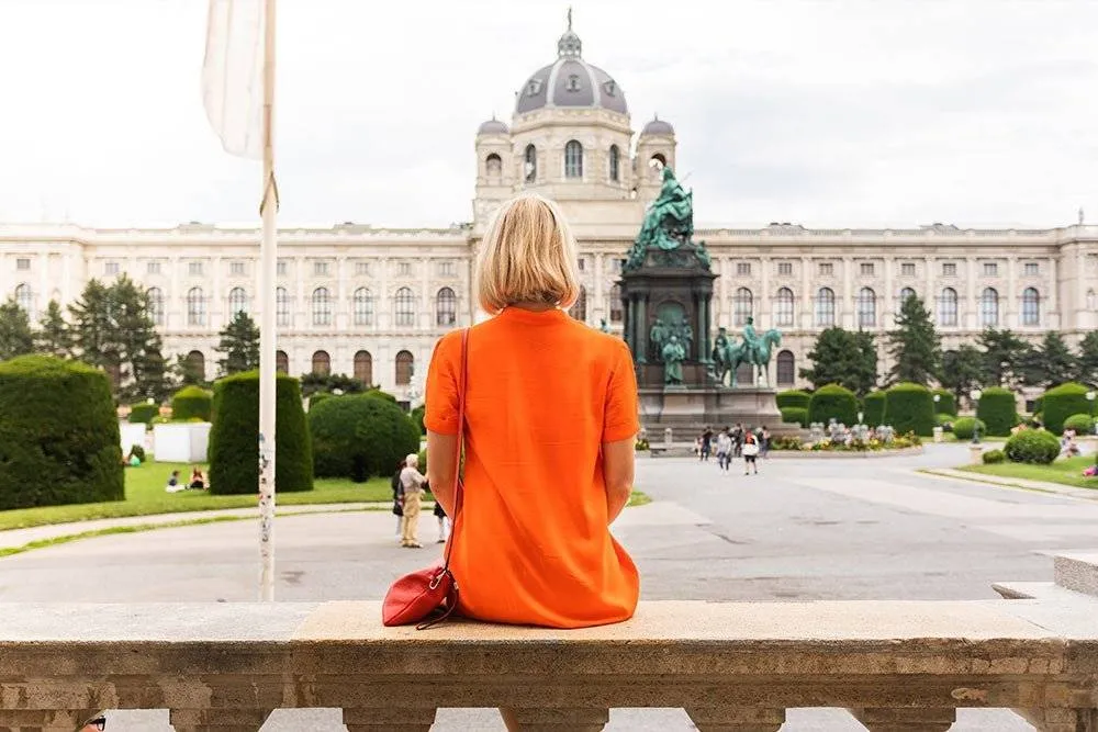 View to the Museum of Natural History in Vienna, Austria
