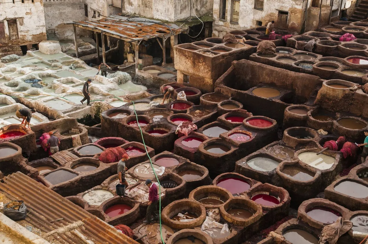 La Tenería Chouara en Fez, Marruecos