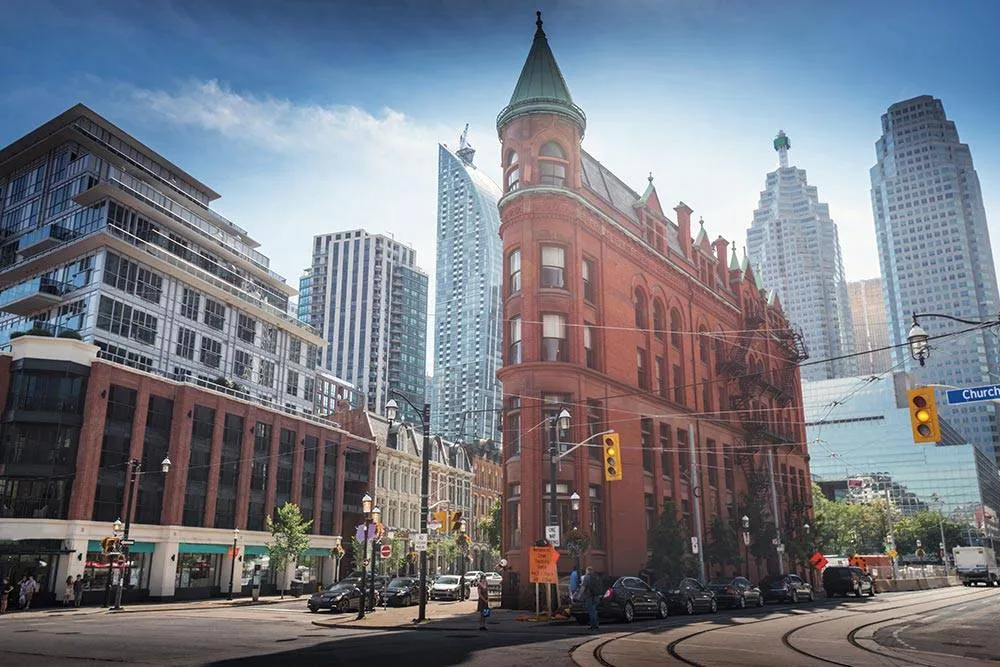 The famous Gooderham building in Downtown Toronto, Canada