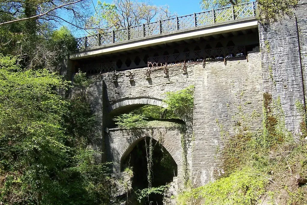 The Ceredigion bridge consists of three bridges built on top of each other — Flickr
