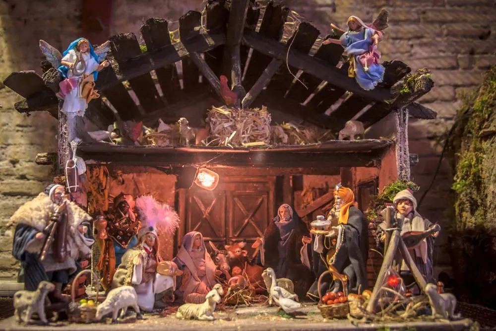 Traditional hand-crafted Neapolitan nativity scene — Getty Images