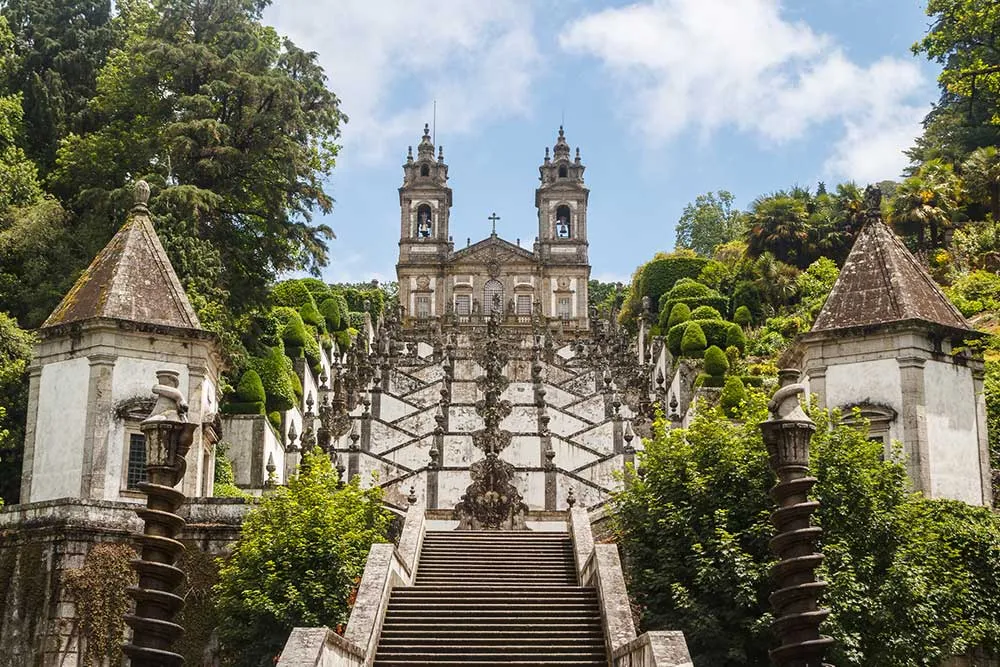 Bom Jesus church in Braga, Portugal