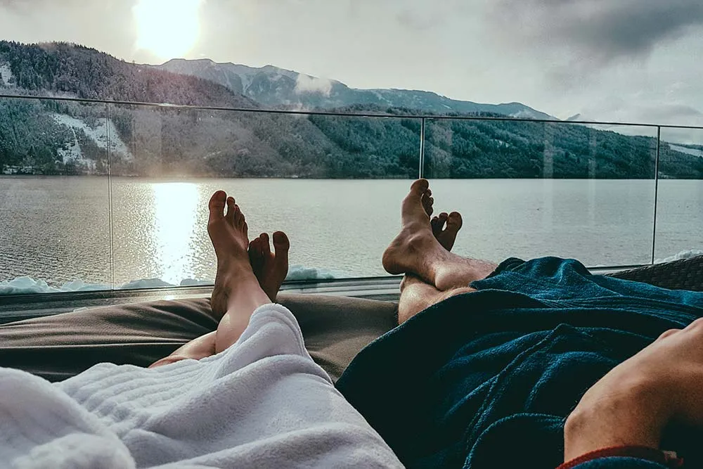 Kromě wellness si můžete v Rakousku i krásně zalyžovat
