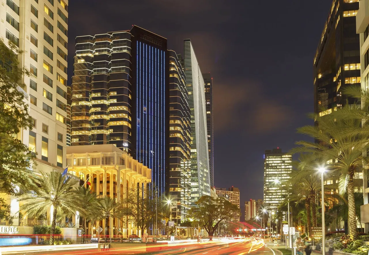 Moderní budovy v centru Miami