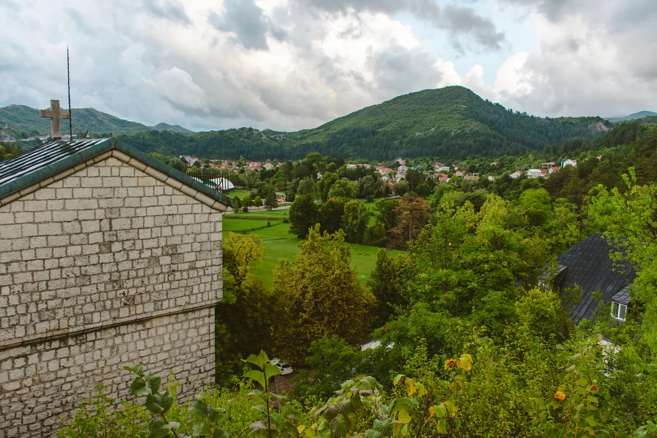 View of Cetinje monastery in Montenegro