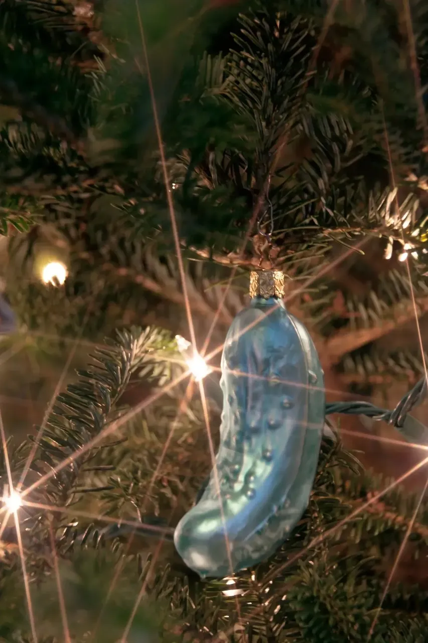 Pickle Christmas tree ornament — Getty Images
