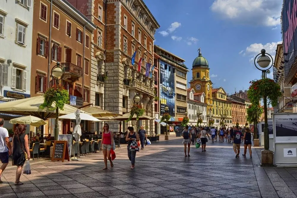 Korzo, główna ulica w Rijece