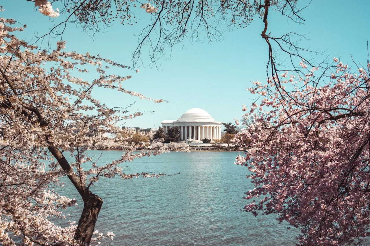 Jefferson Memorial view form the Tidal Basin, Washington, D.C.