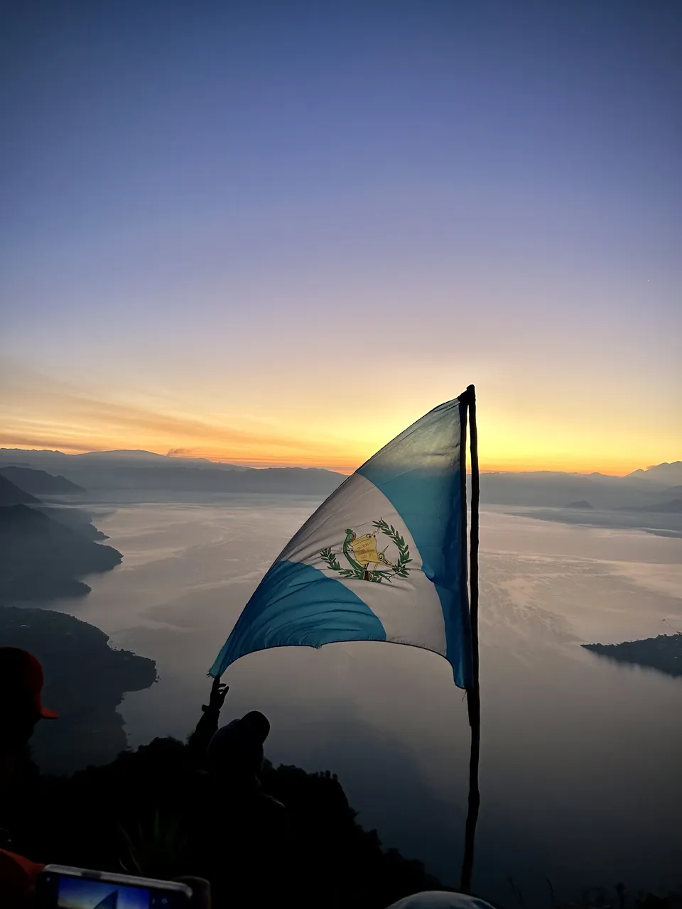 Vista del lago de Atitlán